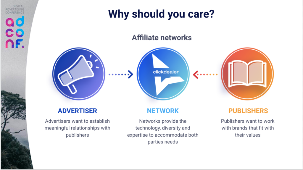 Adconf2 - Different Affiliate Networks for Advertisers and Publishers