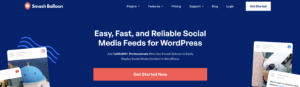 Smash Balloon Homepage - Must-Have WordPress Plugins 2022