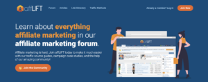 affLIFT affiliate forum homepage