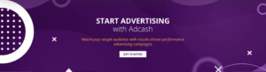 Adcash Advertiser Platform Homepage