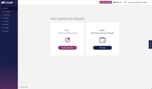Adcash Advertising Campaign Campaign Creation - homepage