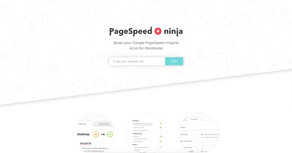 PageSpeedNinja Homepage