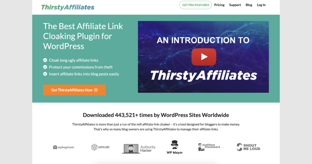 ThirstyAffiliates Homepage