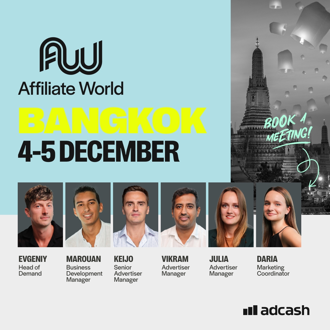 Adcash team at Affiliate World Asia