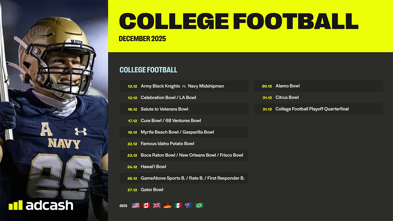 College Football December 2025 Bowl Season Schedule