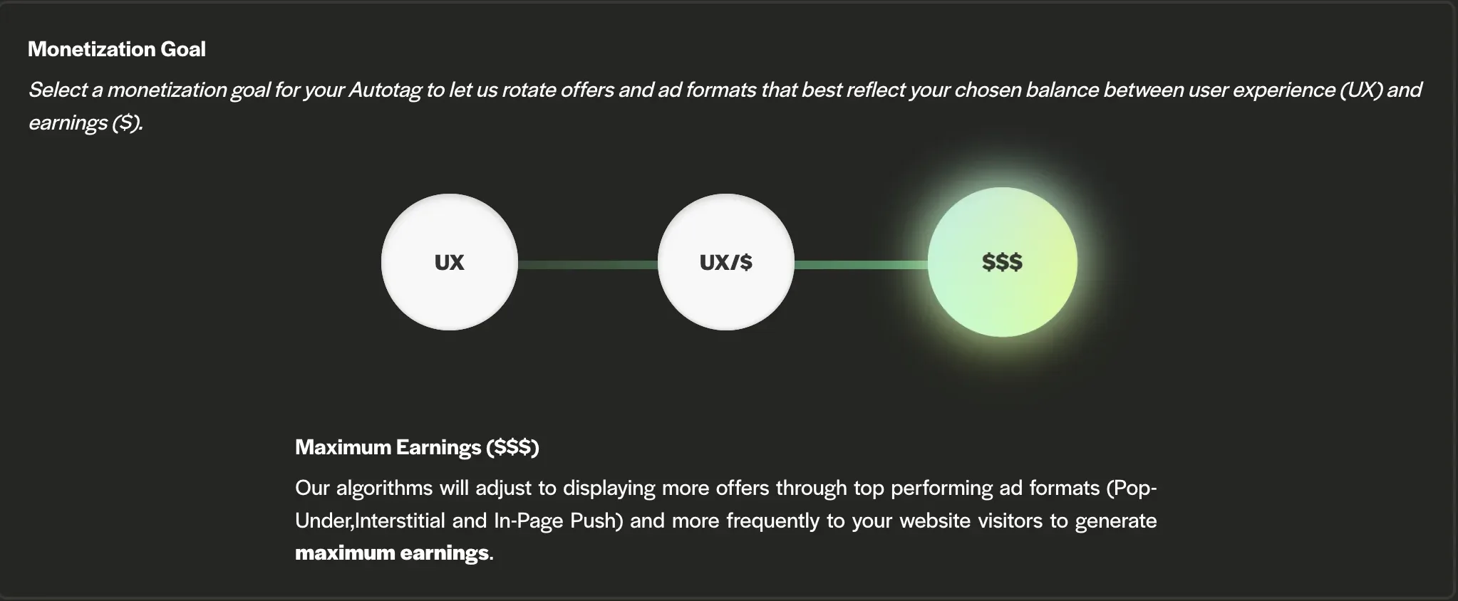 Monetize autotag maximum earnings