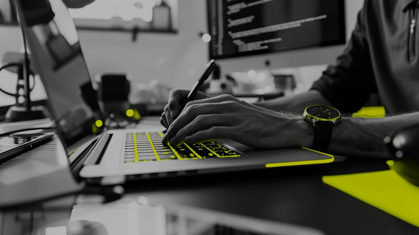 visual of a person creating an email list