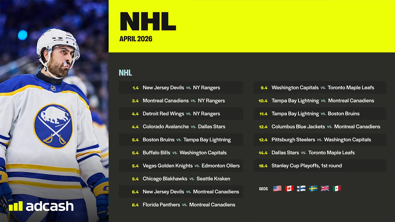 NHL April 2026 Key Dates