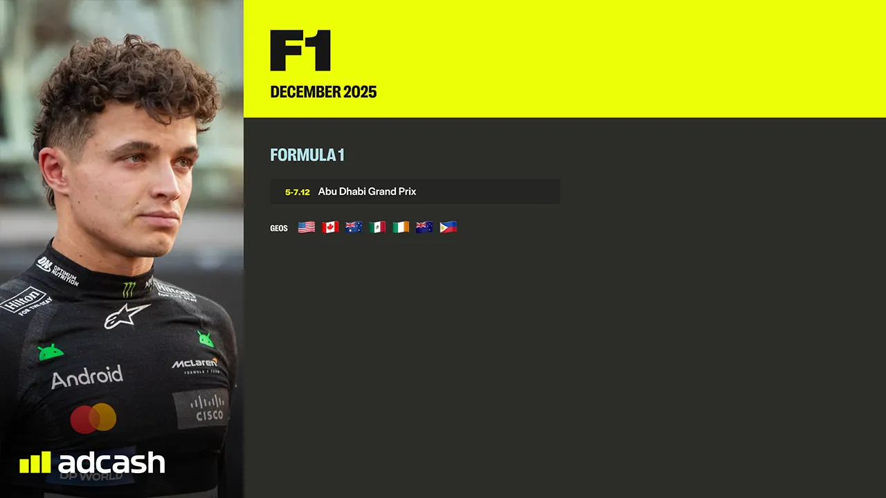 F1 Schedule December 2025