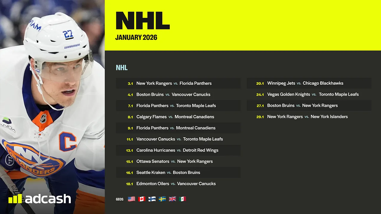 NHL Schedule January 2026 Key Dates