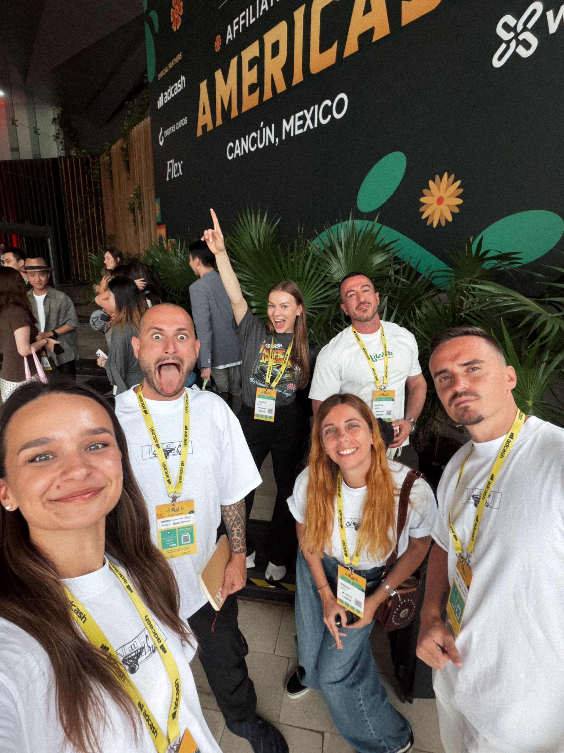 The Adcash team celebrating at Affiliate World Americas 2026